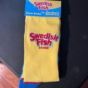 Swedish Fish NWT Socks men sz 6-12